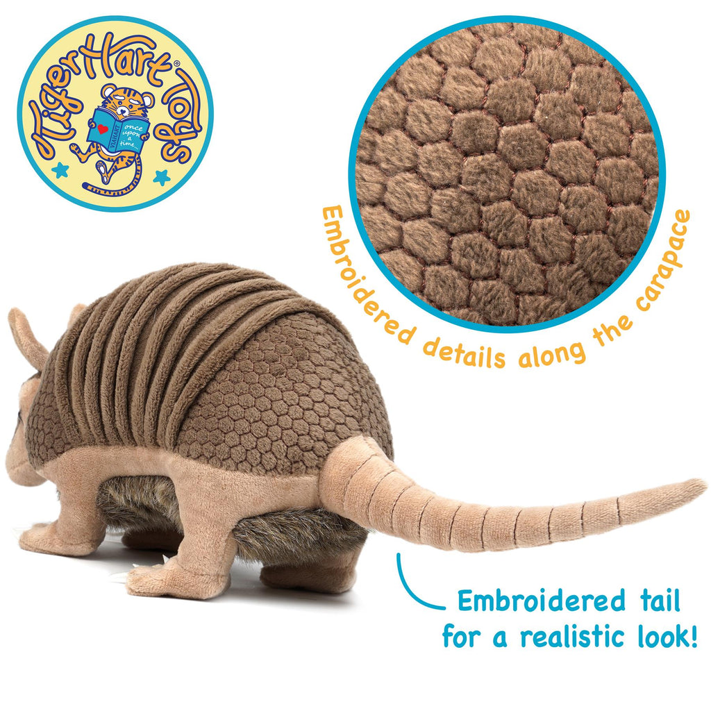 Mike The Armadillo | 10 Inch Stuffed Animal Plush | by TigerHart Toys