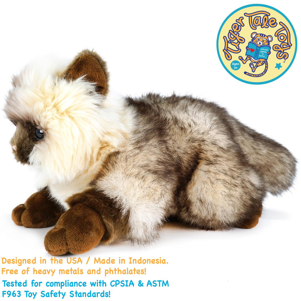 Snowy The Ragdoll Cat | 12 Inch Stuffed Animal Plush | By TigerHart Toys