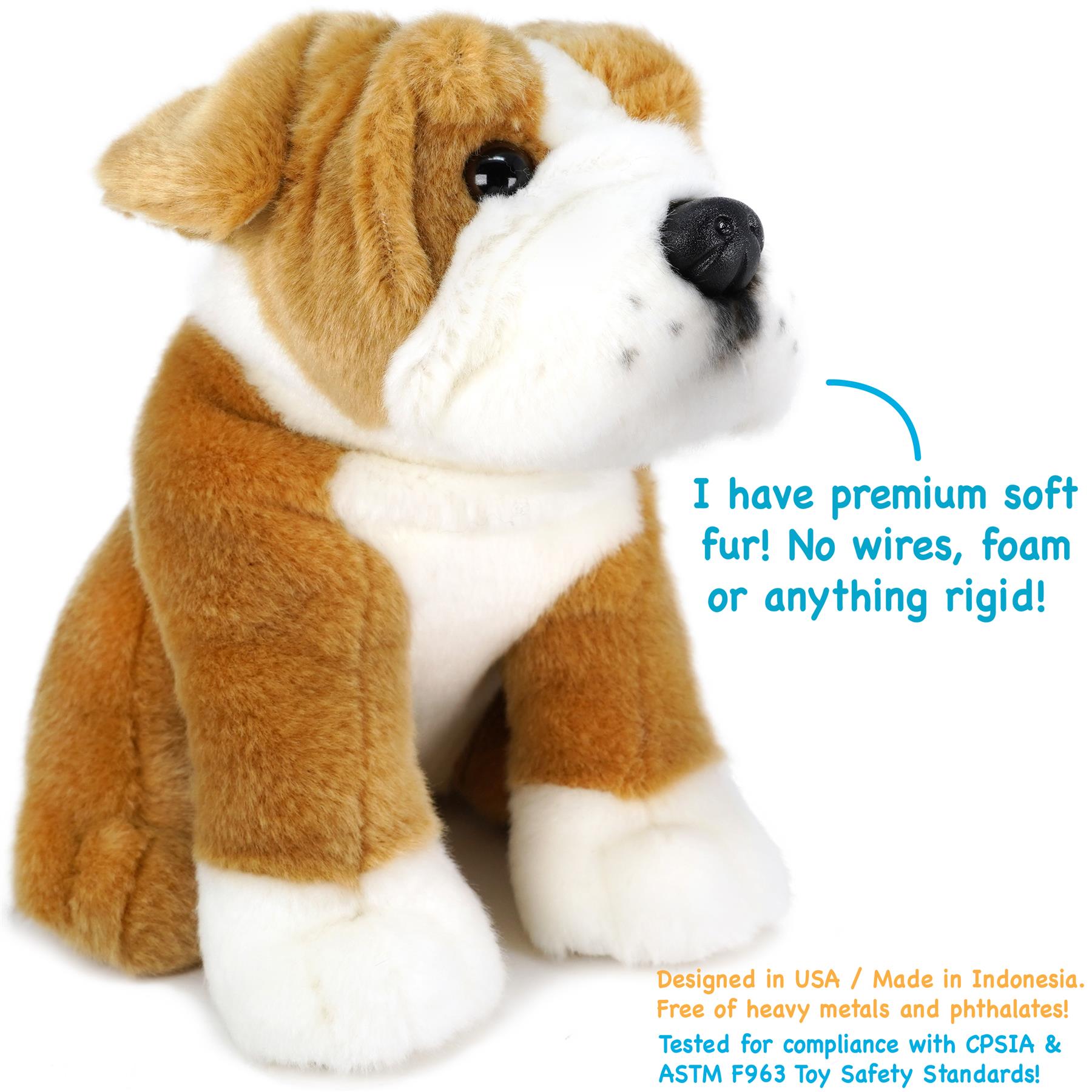 Egan The English Bulldog | 9 Inch Stuffed Animal Plush | By TigerHart Toys