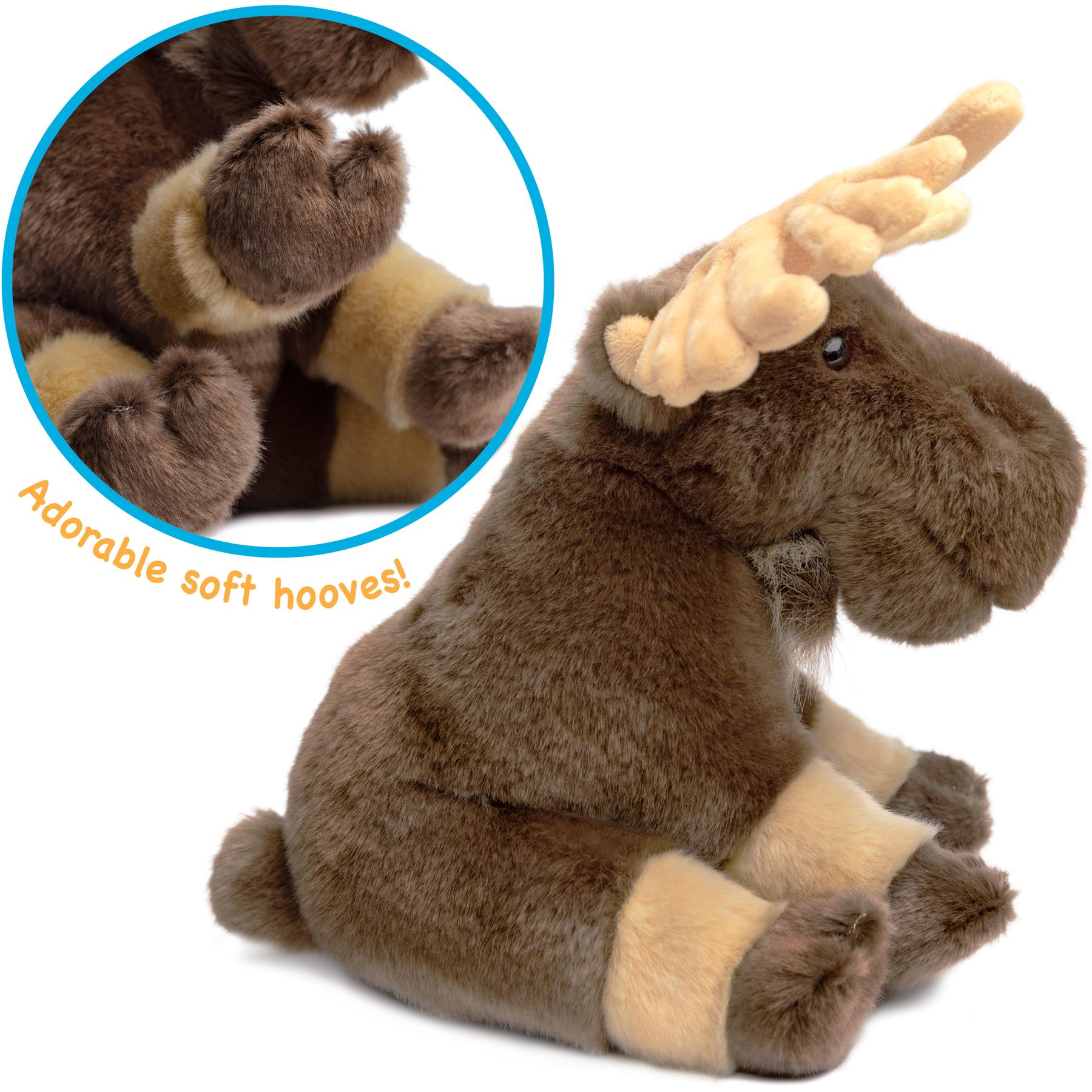 Martin The Moose | 11 Inch Stuffed Animal Plush | By TigerHart Toys