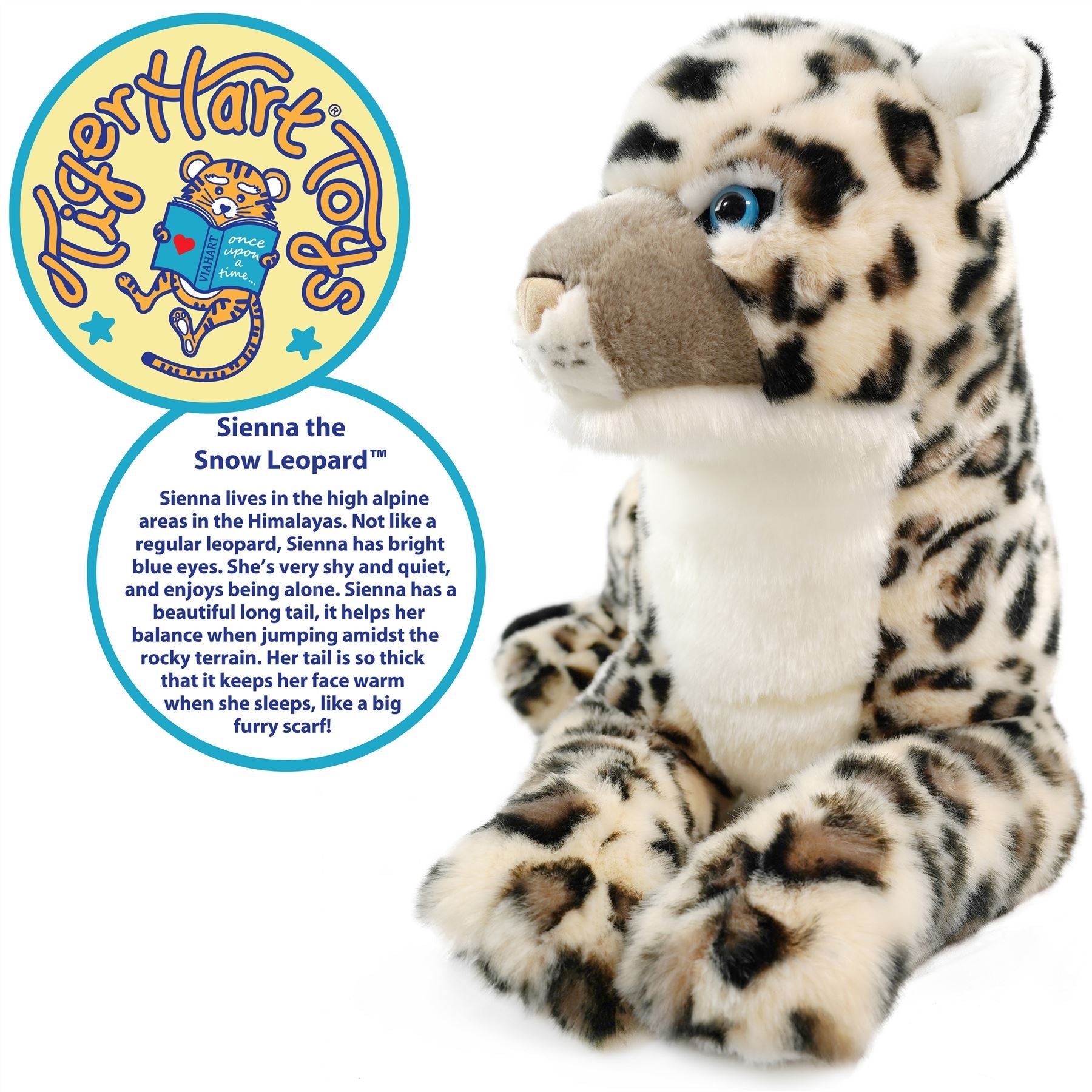 Sienna the Snow Leopard | 30 Inch Stuffed Animal Plush | By TigerHart Toys