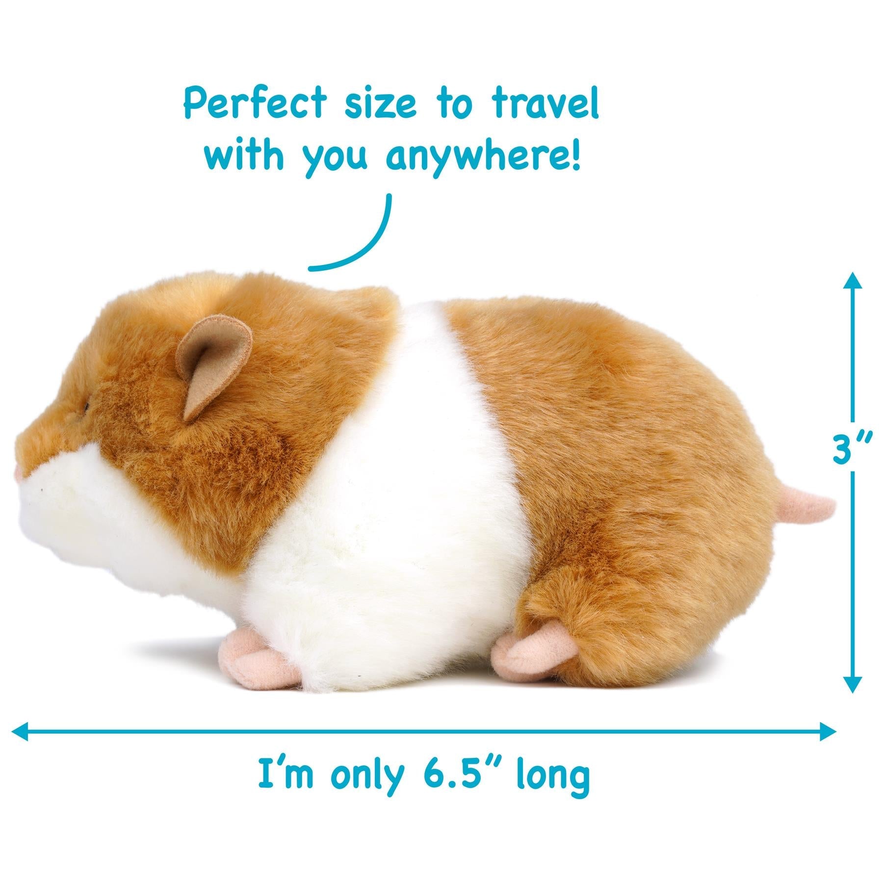Chippy The Hamster | 6.5 Inch Stuffed Animal Plush | by TigerHart Toys