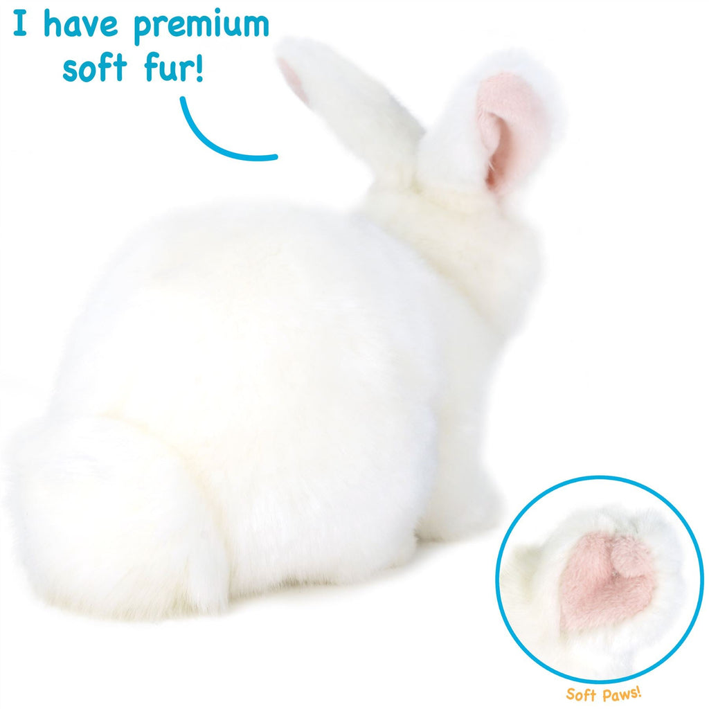 Wren The White Rabbit | 10 Inch Stuffed Animal Plush | By TigerHart Toys