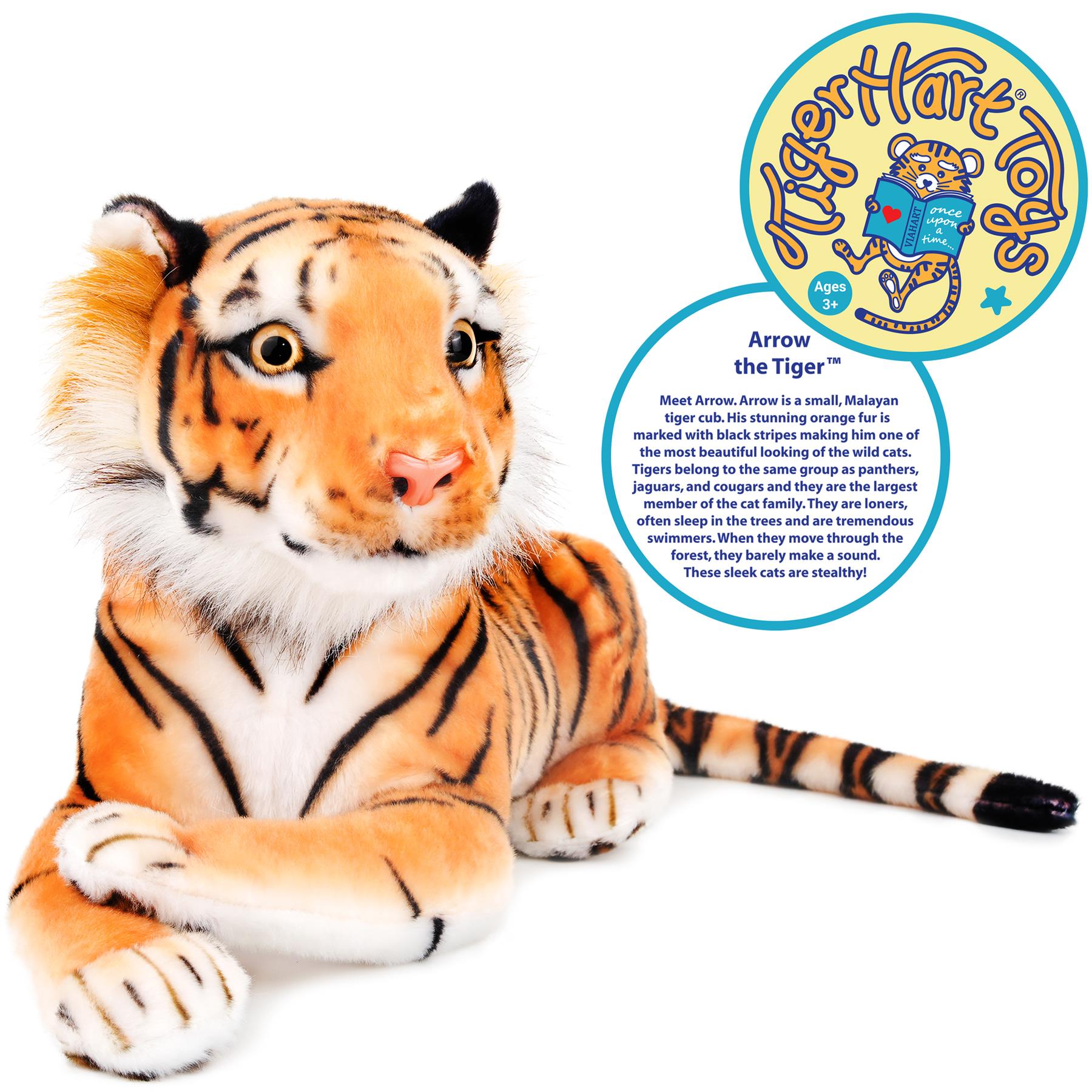 Arrow The Tiger - Squeeze Me! | 17 Inch Stuffed Animal Plush | By TigerHart Toys