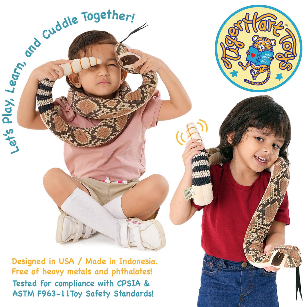 Rambo The Rattlesnake | 55 Inch Stuffed Animal Plush | by TigerHart Toys