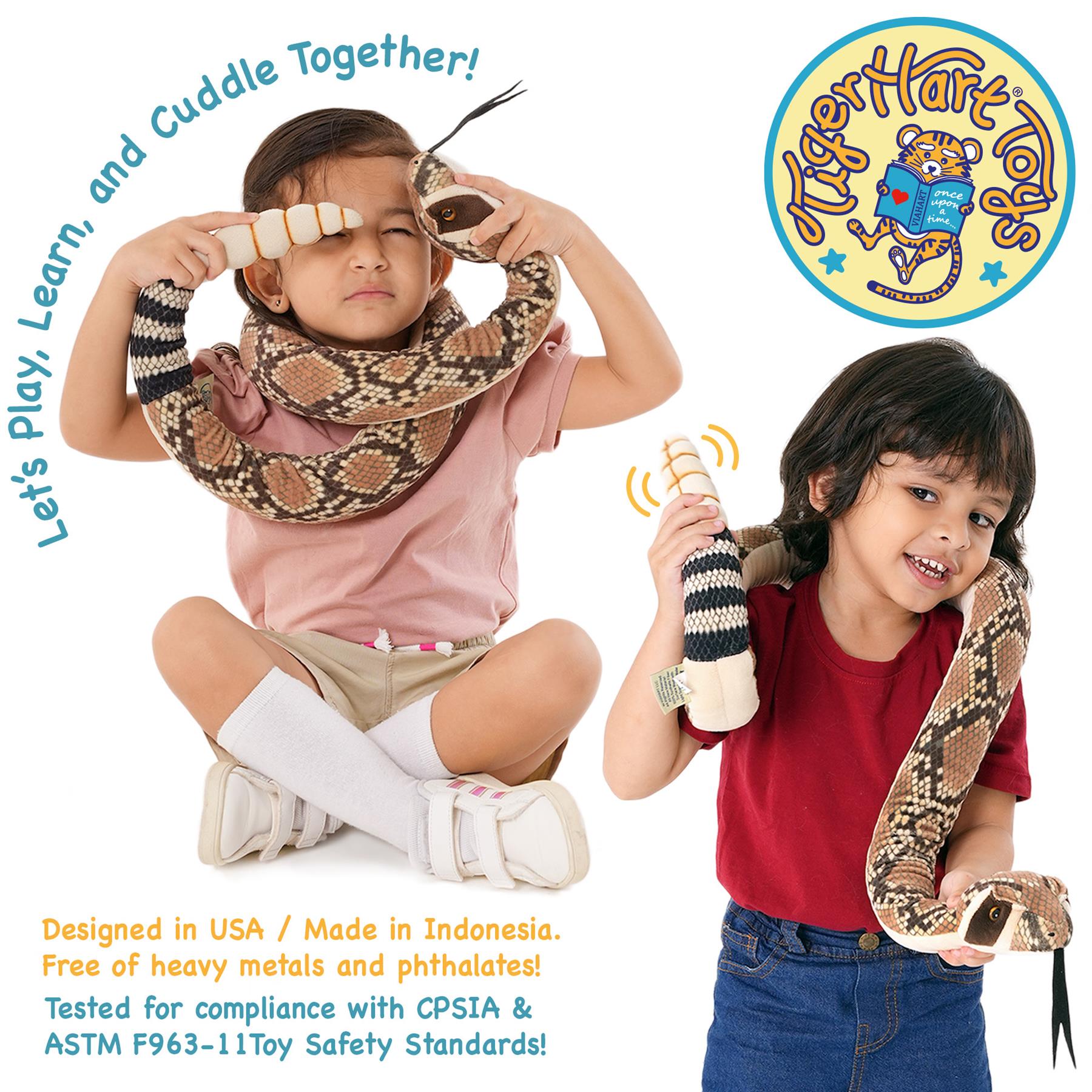 Rambo The Rattlesnake | 55 Inch Stuffed Animal Plush | by TigerHart Toys