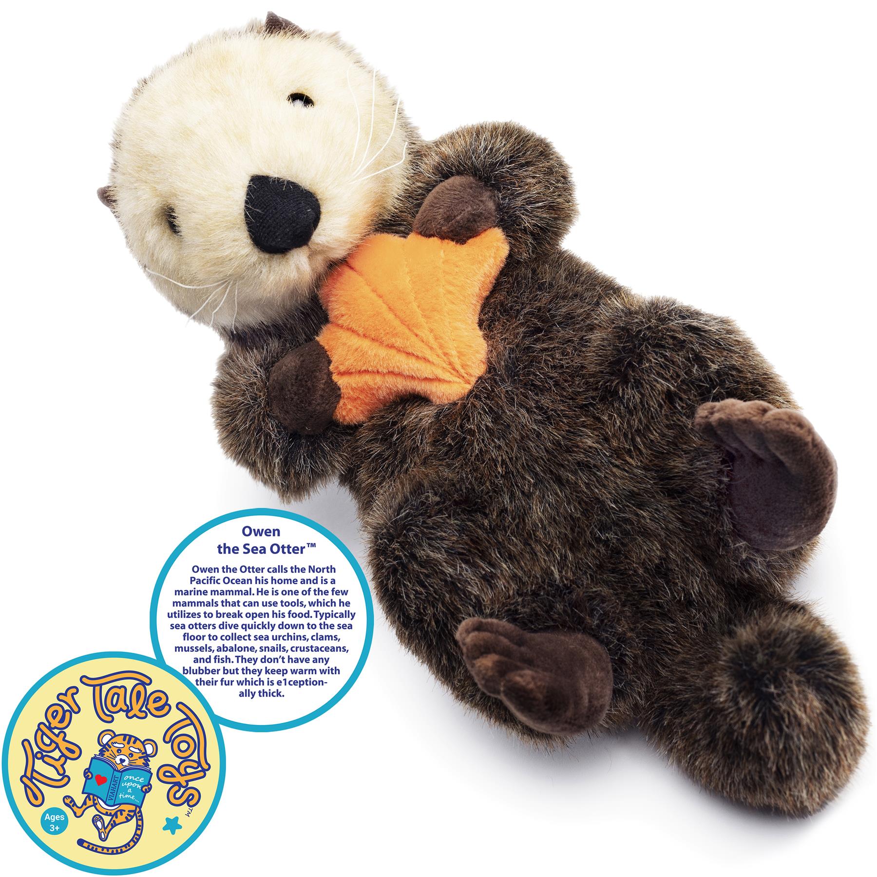 Owen The Sea Otter | 13 Inch Stuffed Animal Plush | By TigerHart Toys