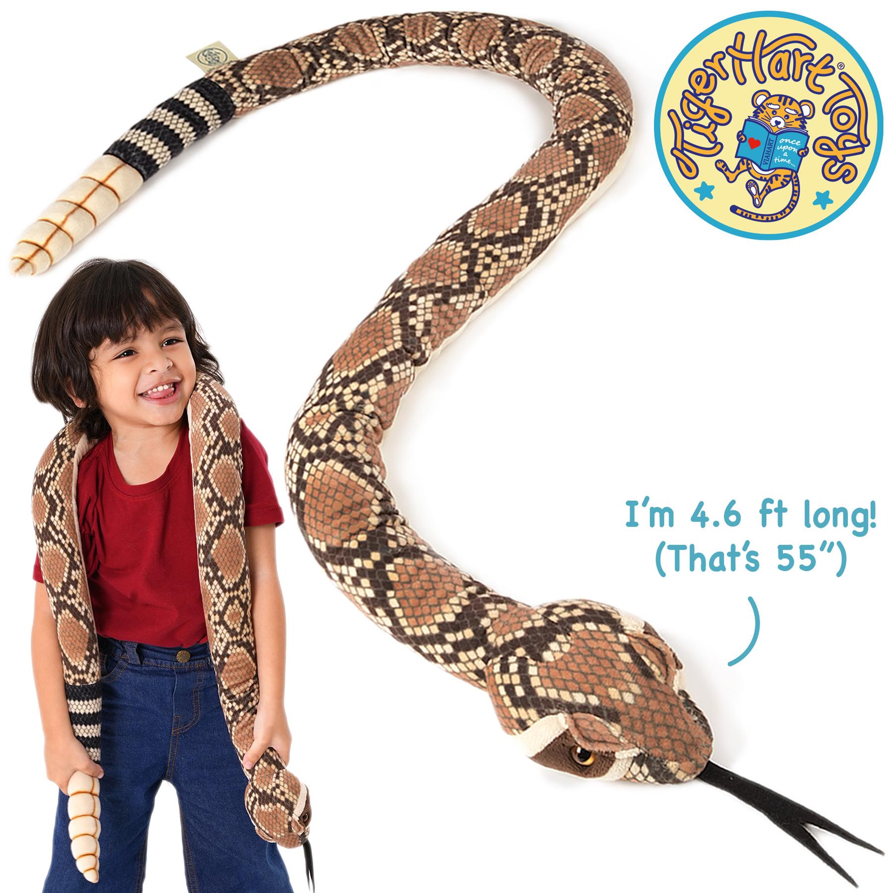 Rambo The Rattlesnake | 55 Inch Stuffed Animal Plush | by TigerHart Toys