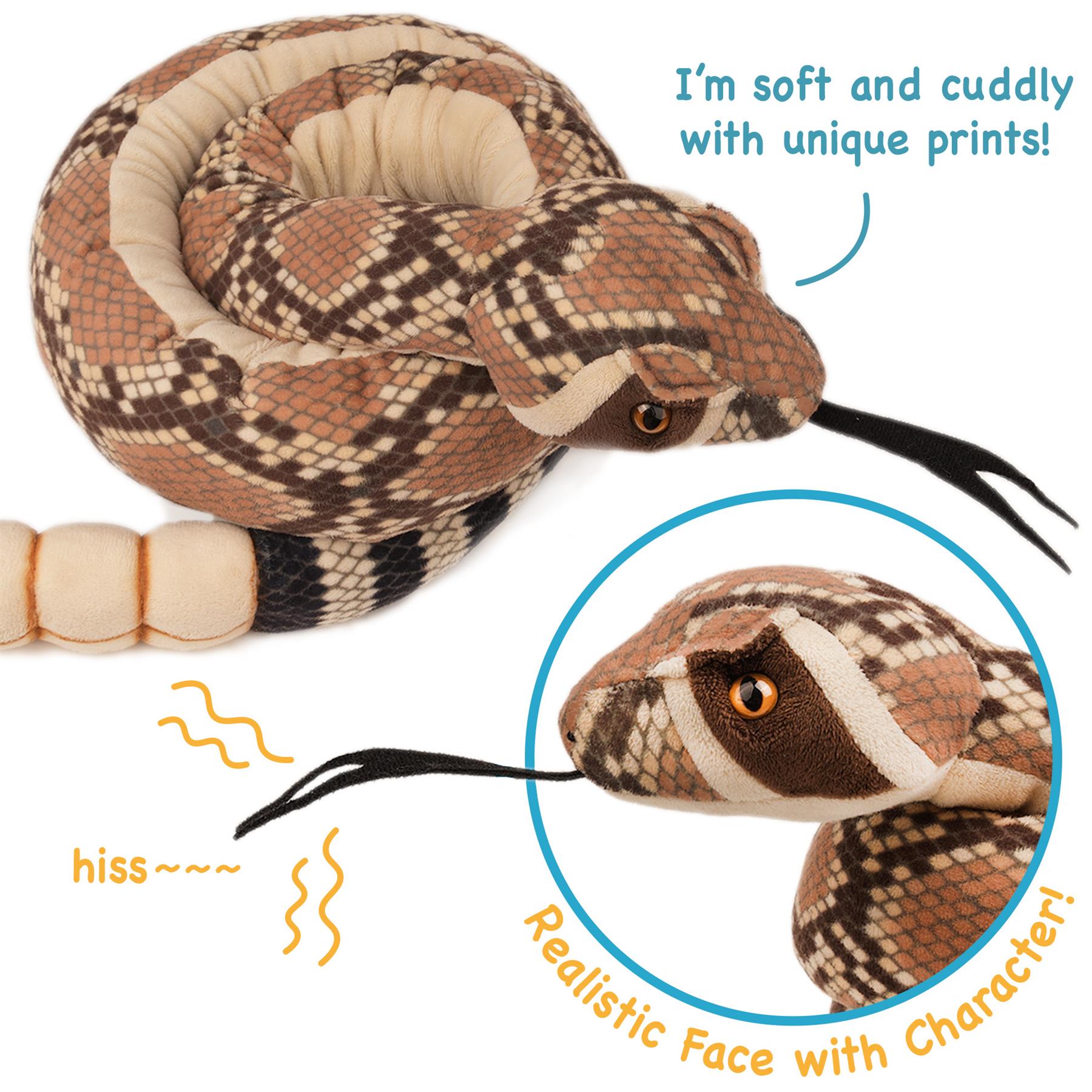 Rambo The Rattlesnake | 55 Inch Stuffed Animal Plush | by TigerHart Toys