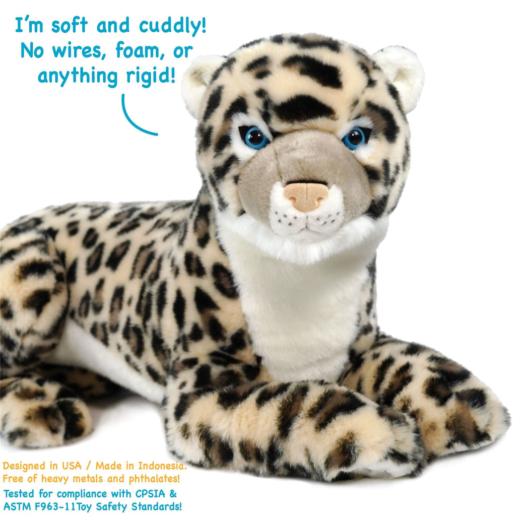 Sienna the Snow Leopard | 30 Inch Stuffed Animal Plush | By TigerHart Toys