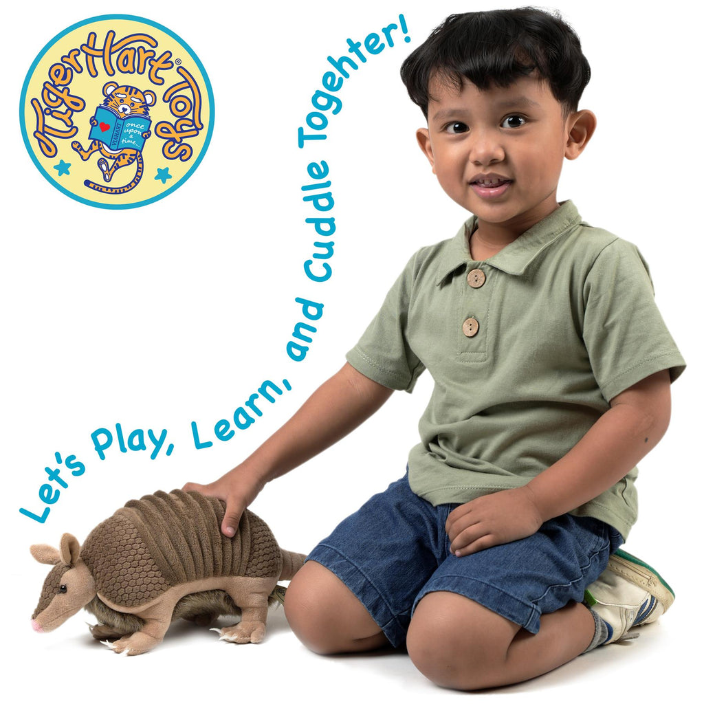 Mike The Armadillo | 10 Inch Stuffed Animal Plush | by TigerHart Toys