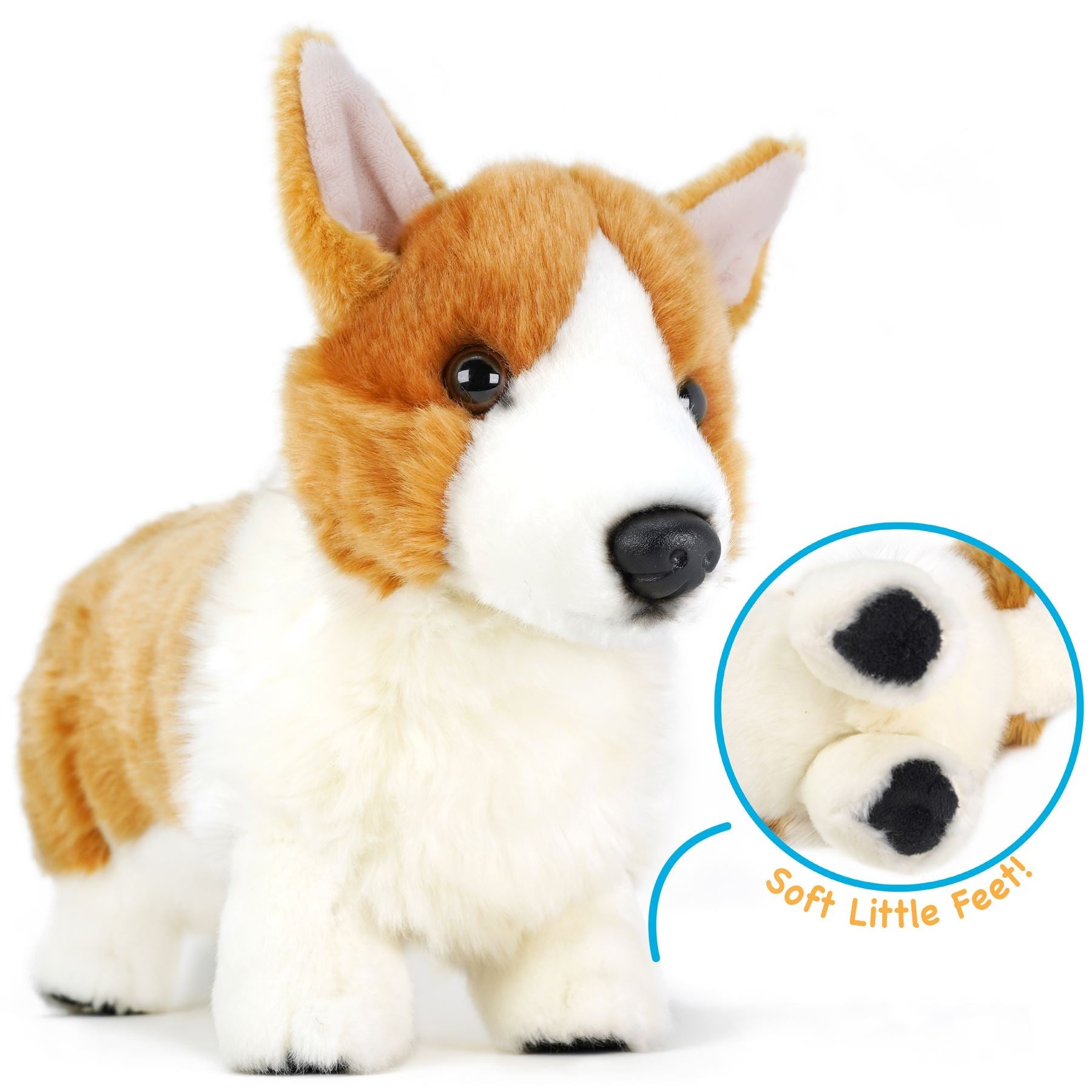 Carlotta The Corgi | 14 Inch Stuffed Animal Plush | By TigerHart Toys