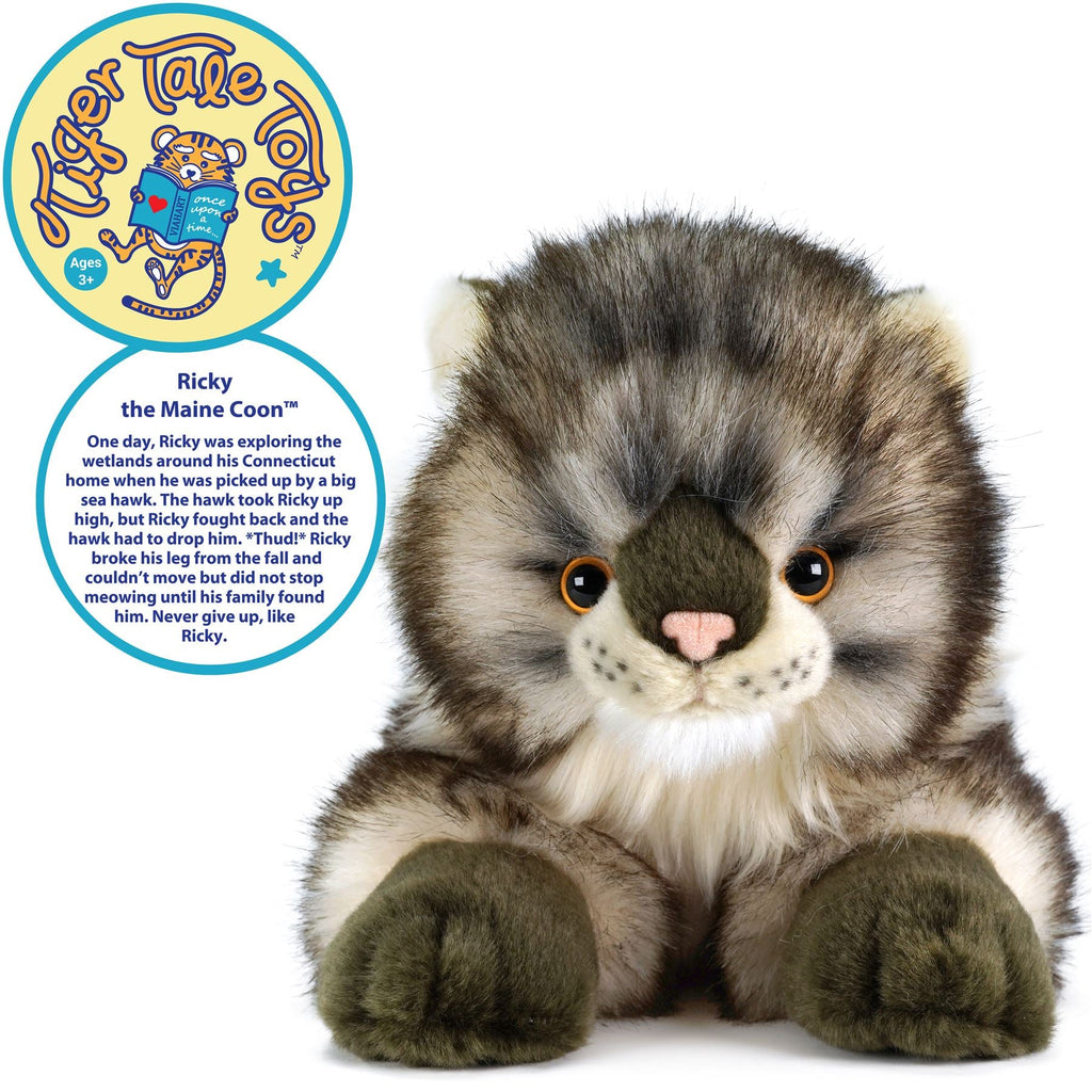 Ricky The Maine Coon | 16 Inch Stuffed Animal Plush | By TigerHart Toys