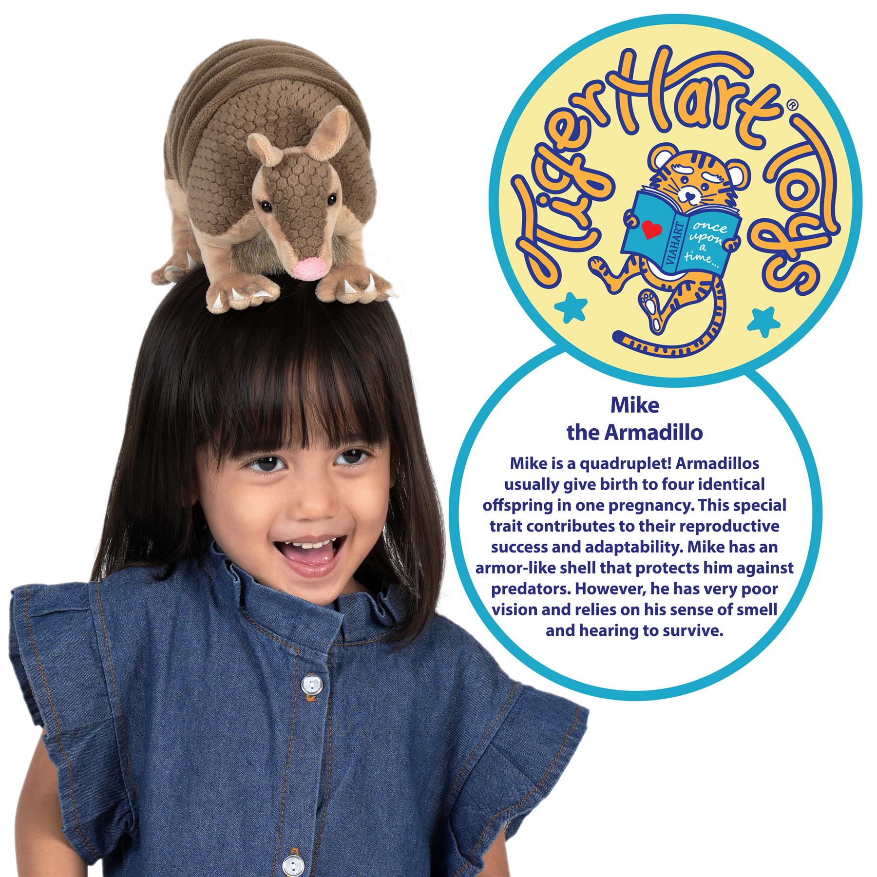 Mike The Armadillo | 10 Inch Stuffed Animal Plush | by TigerHart Toys