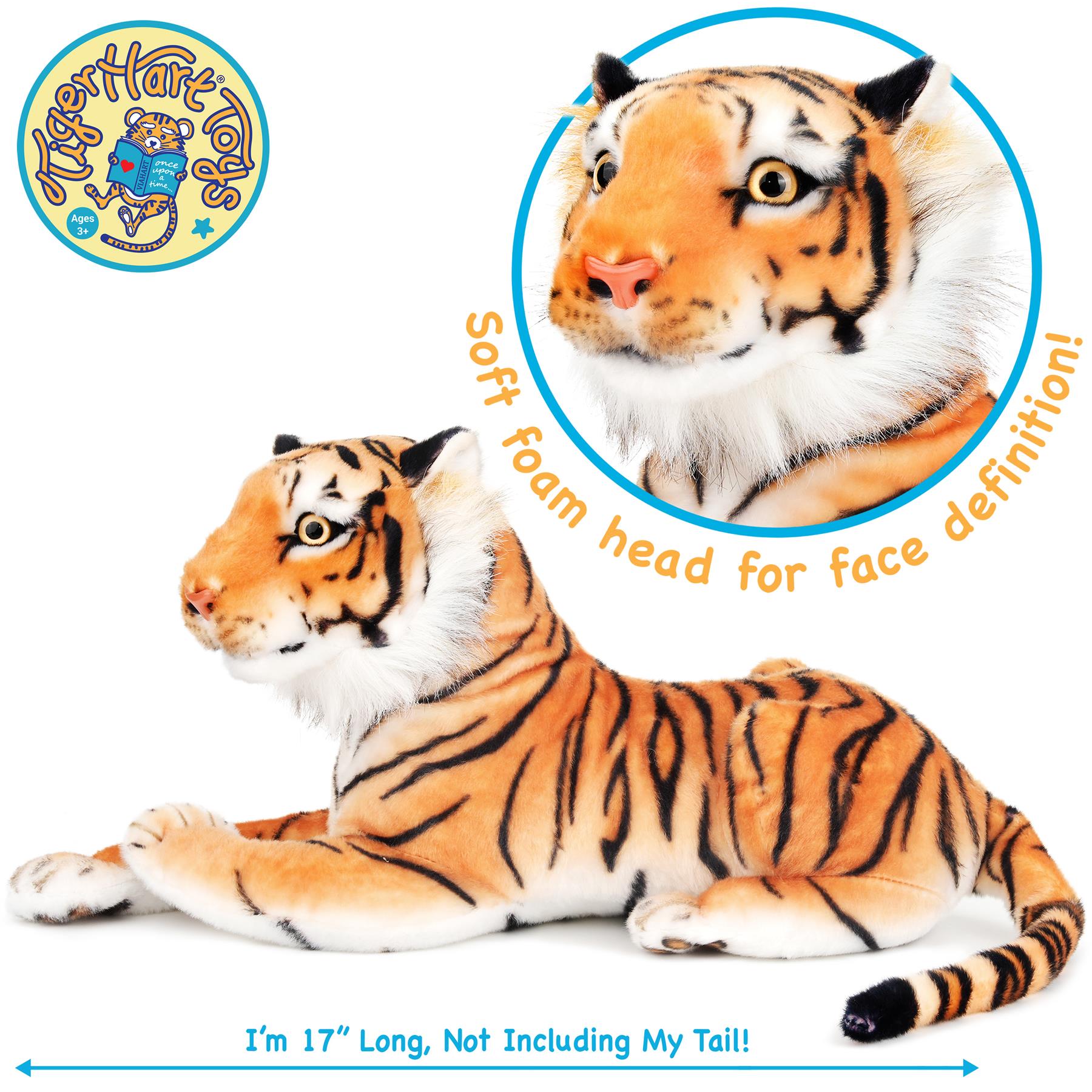 Arrow The Tiger - Squeeze Me! | 17 Inch Stuffed Animal Plush | By TigerHart Toys