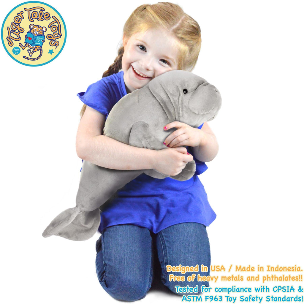 Morgan The Manatee | 21 Inch Stuffed Animal Plush | By TigerHart Toys