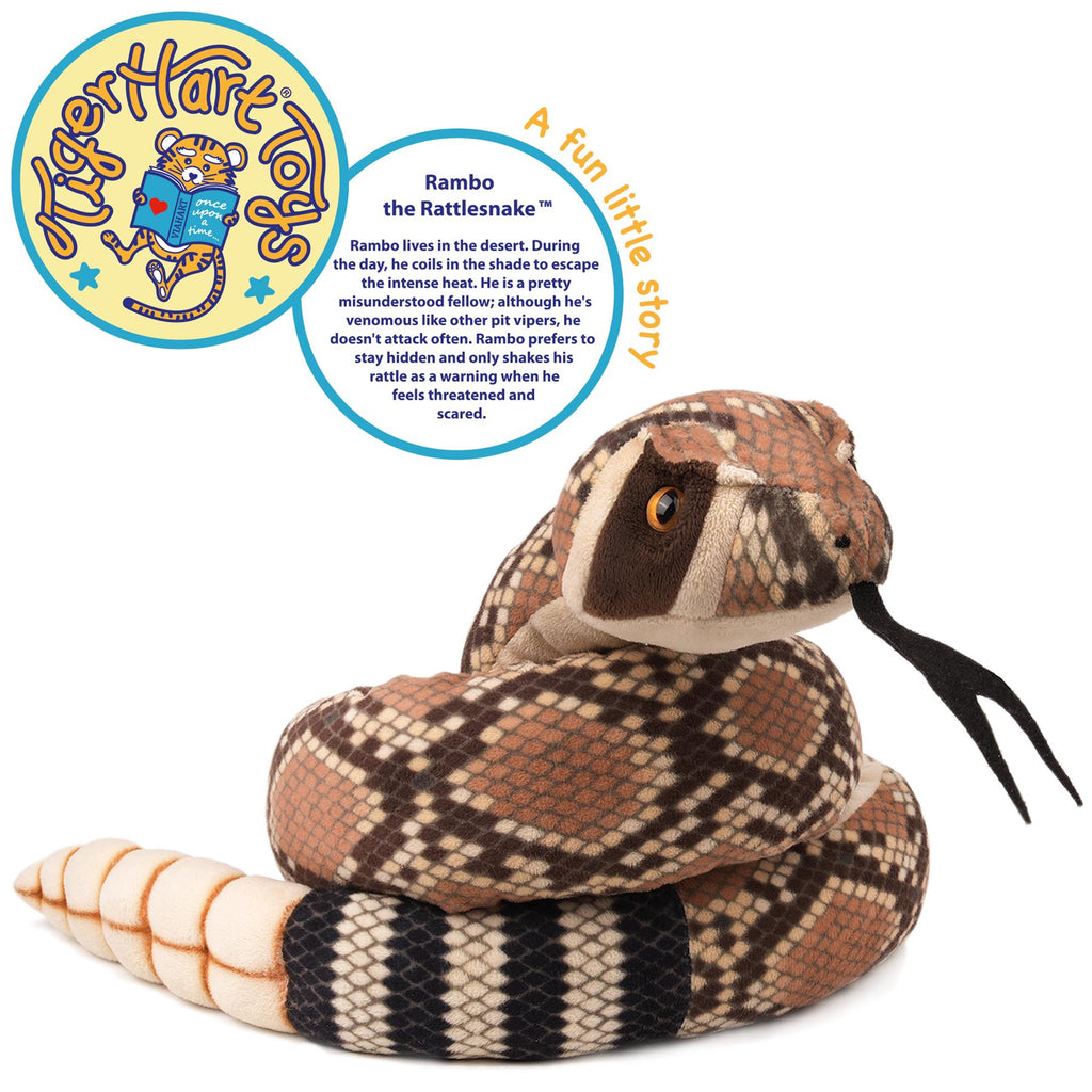 Rambo The Rattlesnake | 55 Inch Stuffed Animal Plush | by TigerHart Toys