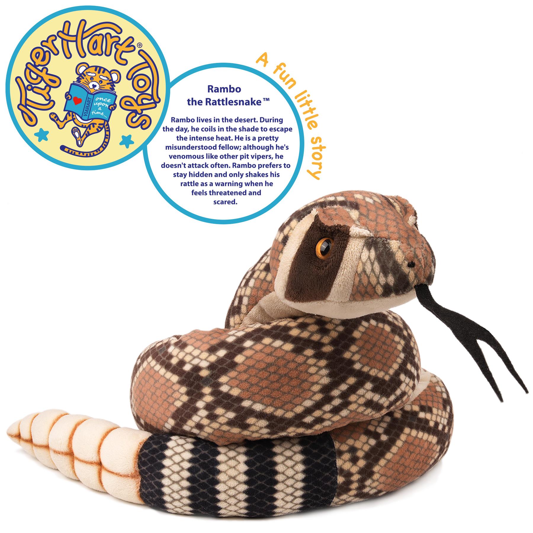 Rambo The Rattlesnake | 55 Inch Stuffed Animal Plush | by TigerHart Toys