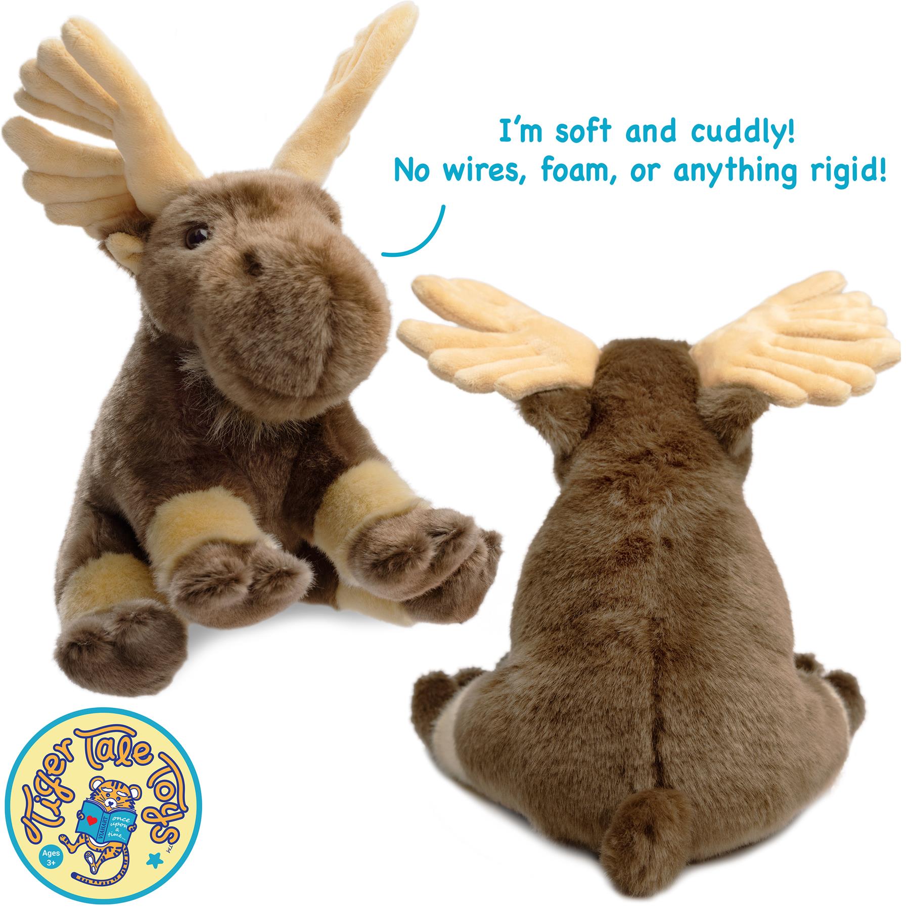 Martin The Moose | 11 Inch Stuffed Animal Plush | By TigerHart Toys