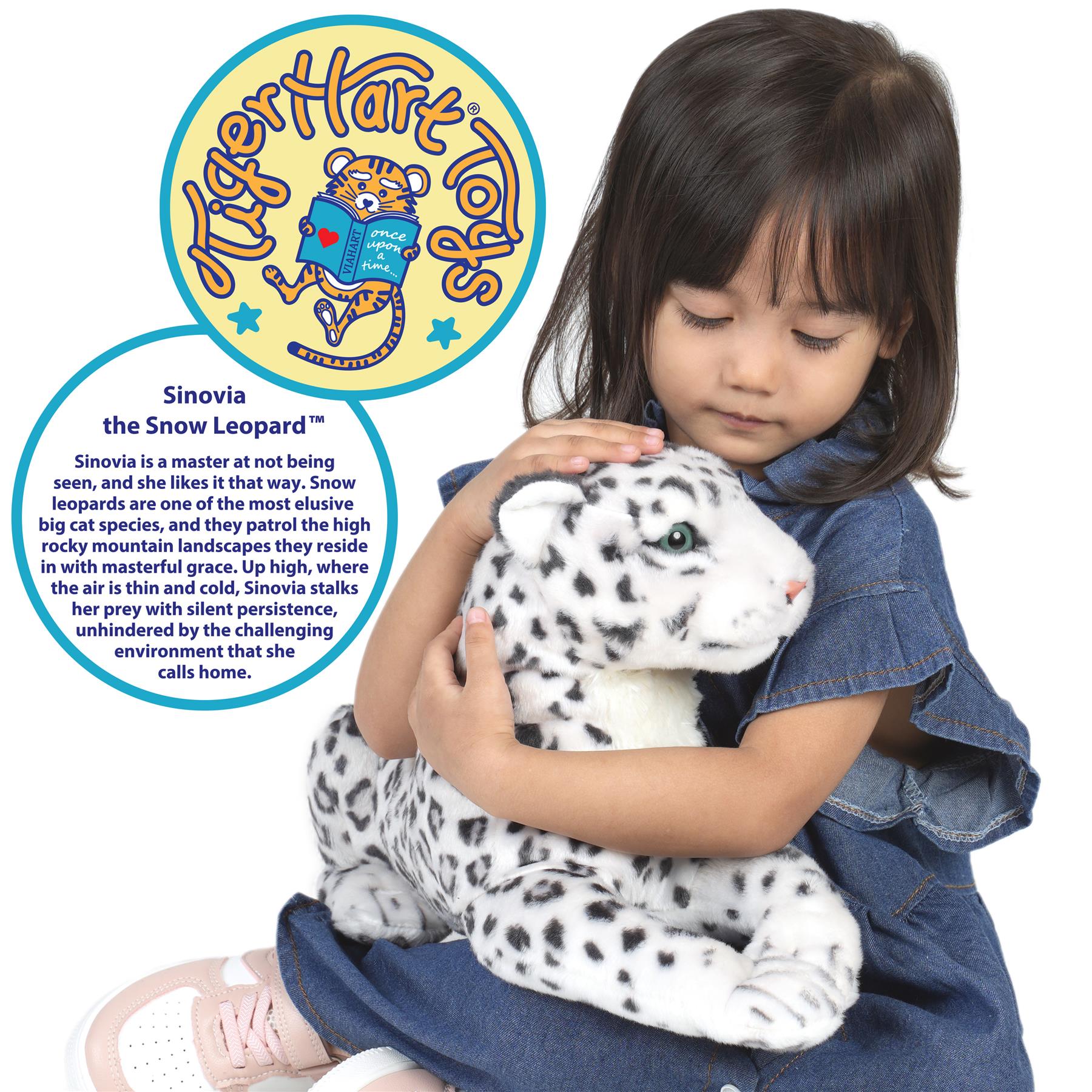 Sinovia The Snow Leopard | Squeeze Me! | 17 Inch Stuffed Animal Plush