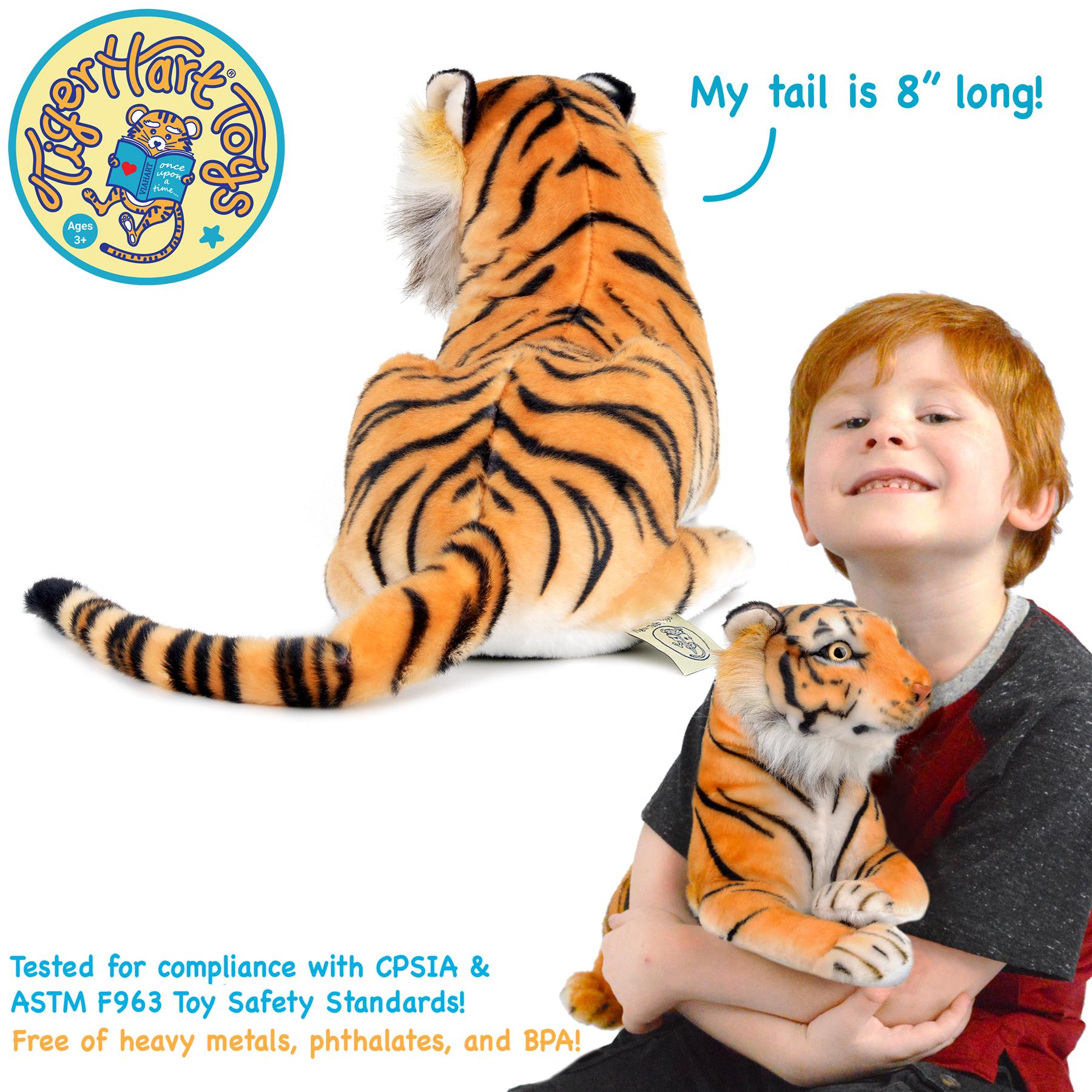 Arrow The Tiger - Squeeze Me! | 17 Inch Stuffed Animal Plush | By TigerHart Toys