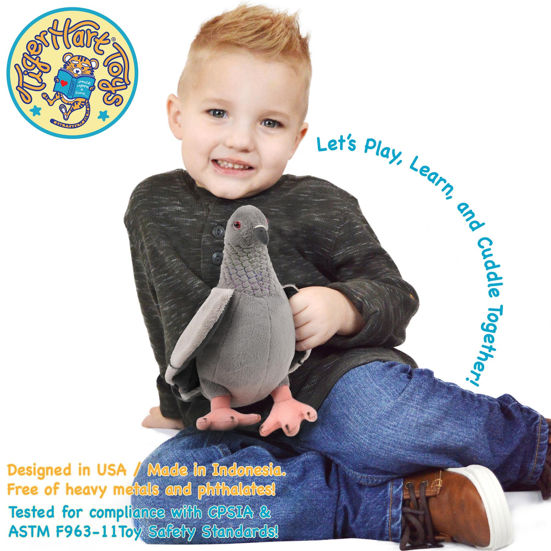 Pepper The Pigeon | 8.5 Inch Stuffed Animal Plush Bird | by TigerHart Toys