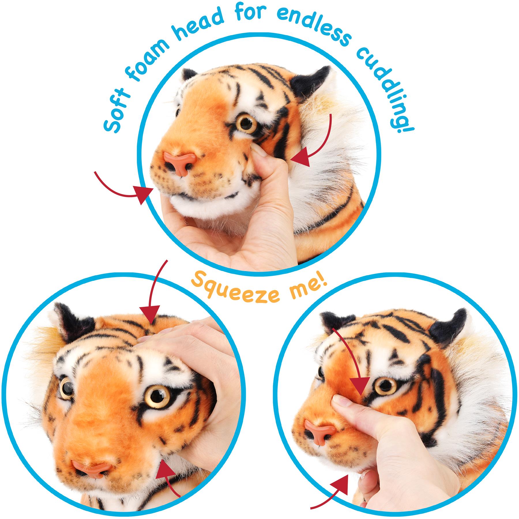 Arrow The Tiger - Squeeze Me! | 17 Inch Stuffed Animal Plush | By TigerHart Toys